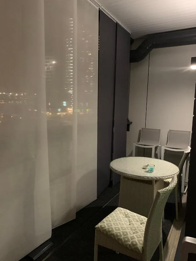 Sea View Lux Kalasatama Romantic Studio - Balcony & Coffee& Tee, Wifi, Gym &Sauna 赫尔辛基